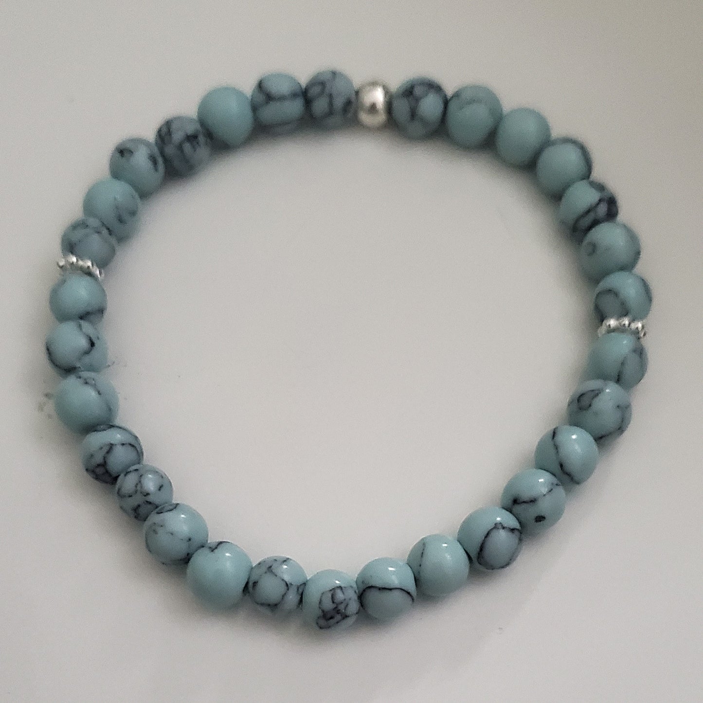 Turquoise Howlite Blue Magic Bracelet