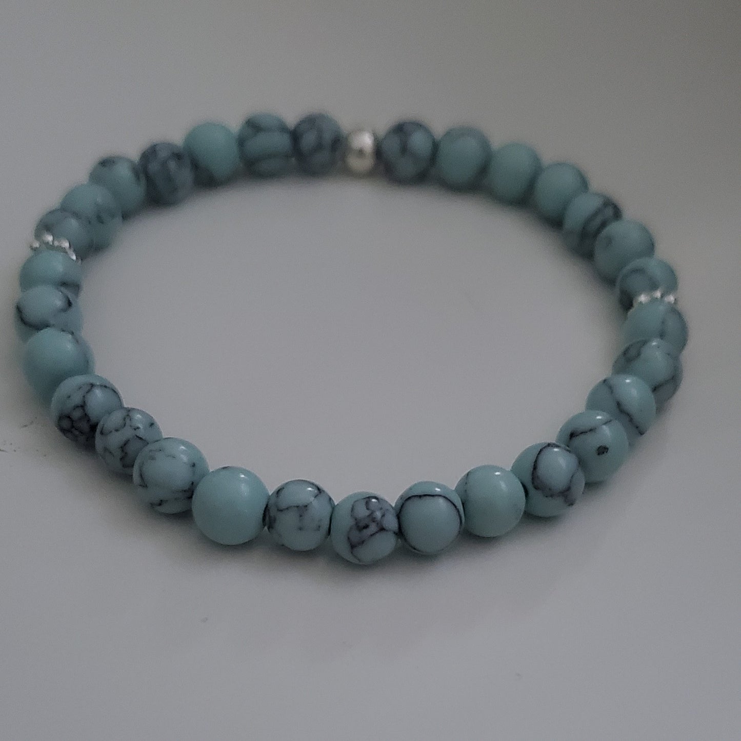 Turquoise Howlite Blue Magic Bracelet
