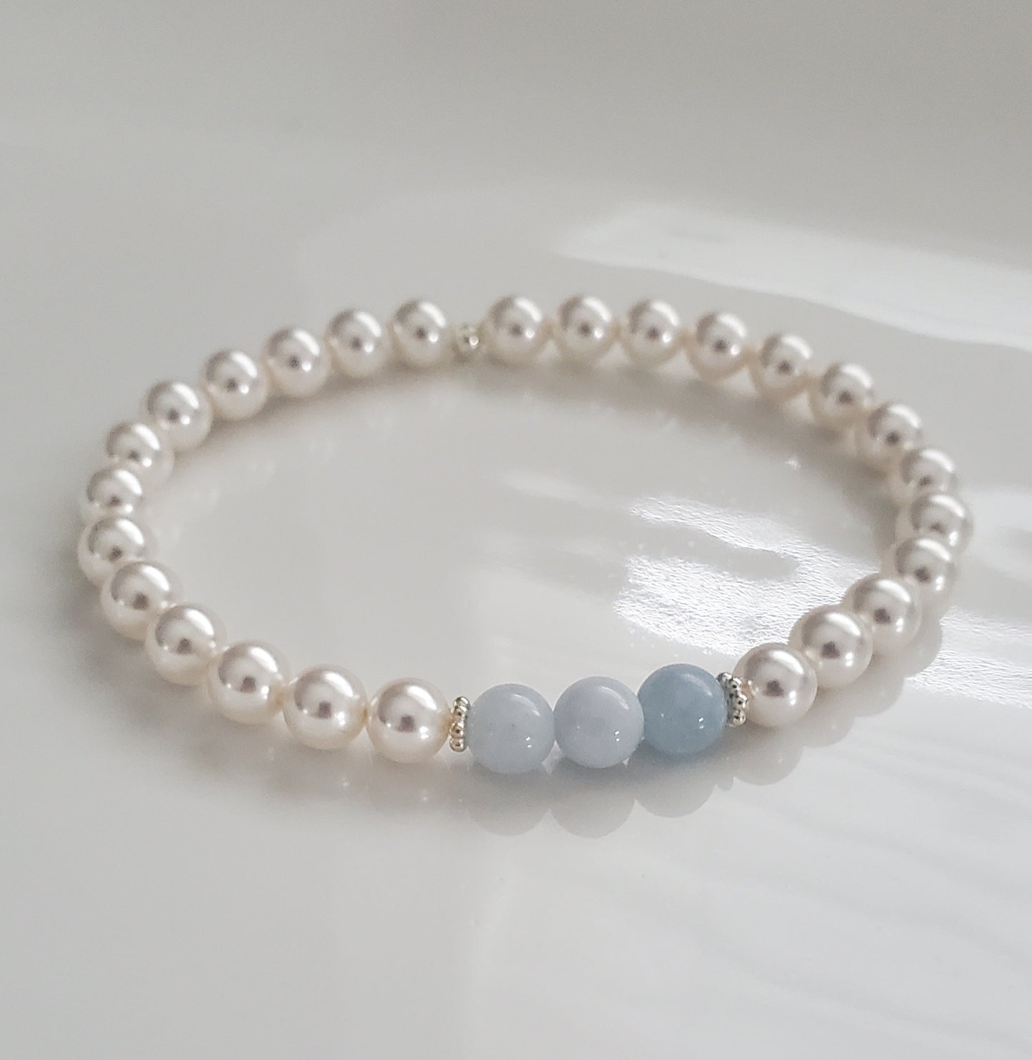 Swarovski Aquamarine Bracelet - Plein De Vie Jewelry