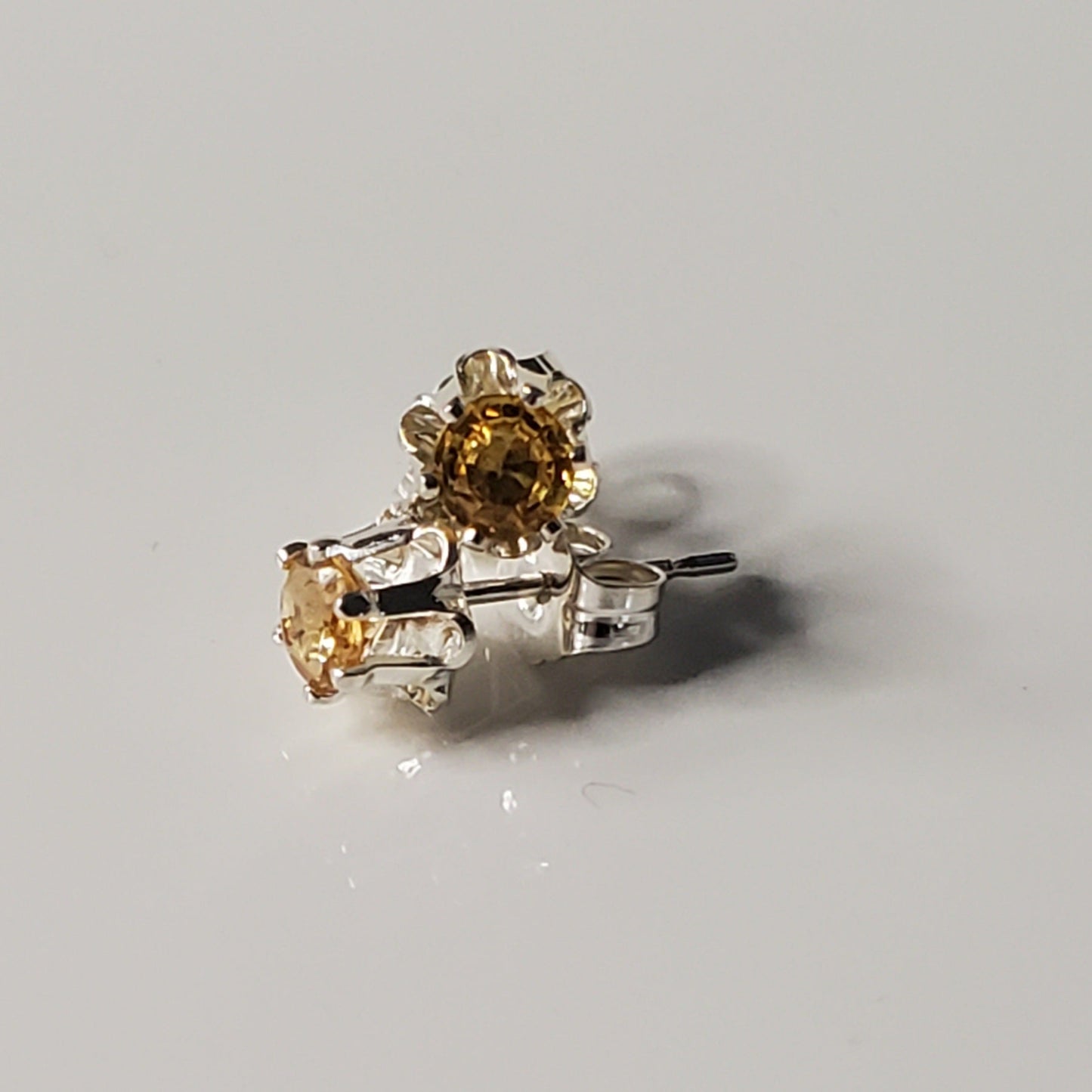 Golden Glow Citrine Post Earrings
