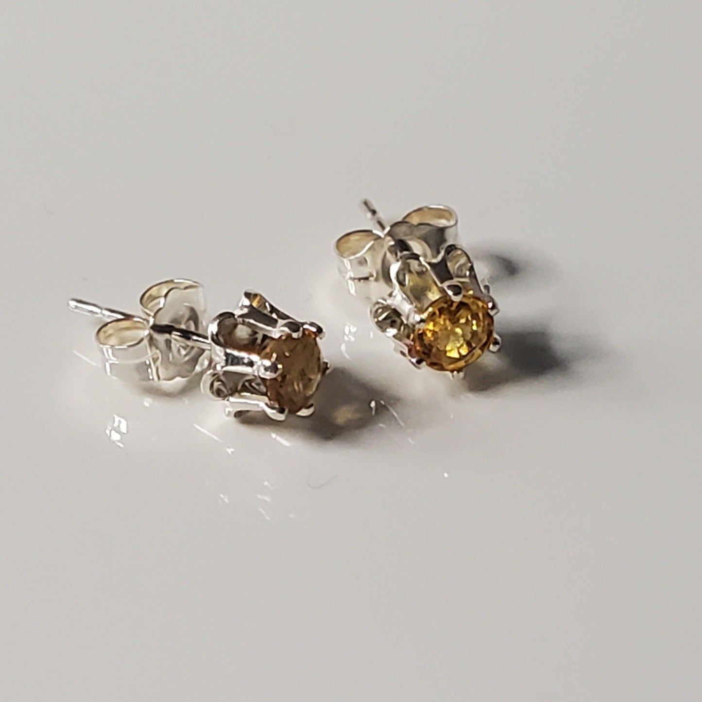 Golden Glow Citrine Post Earrings