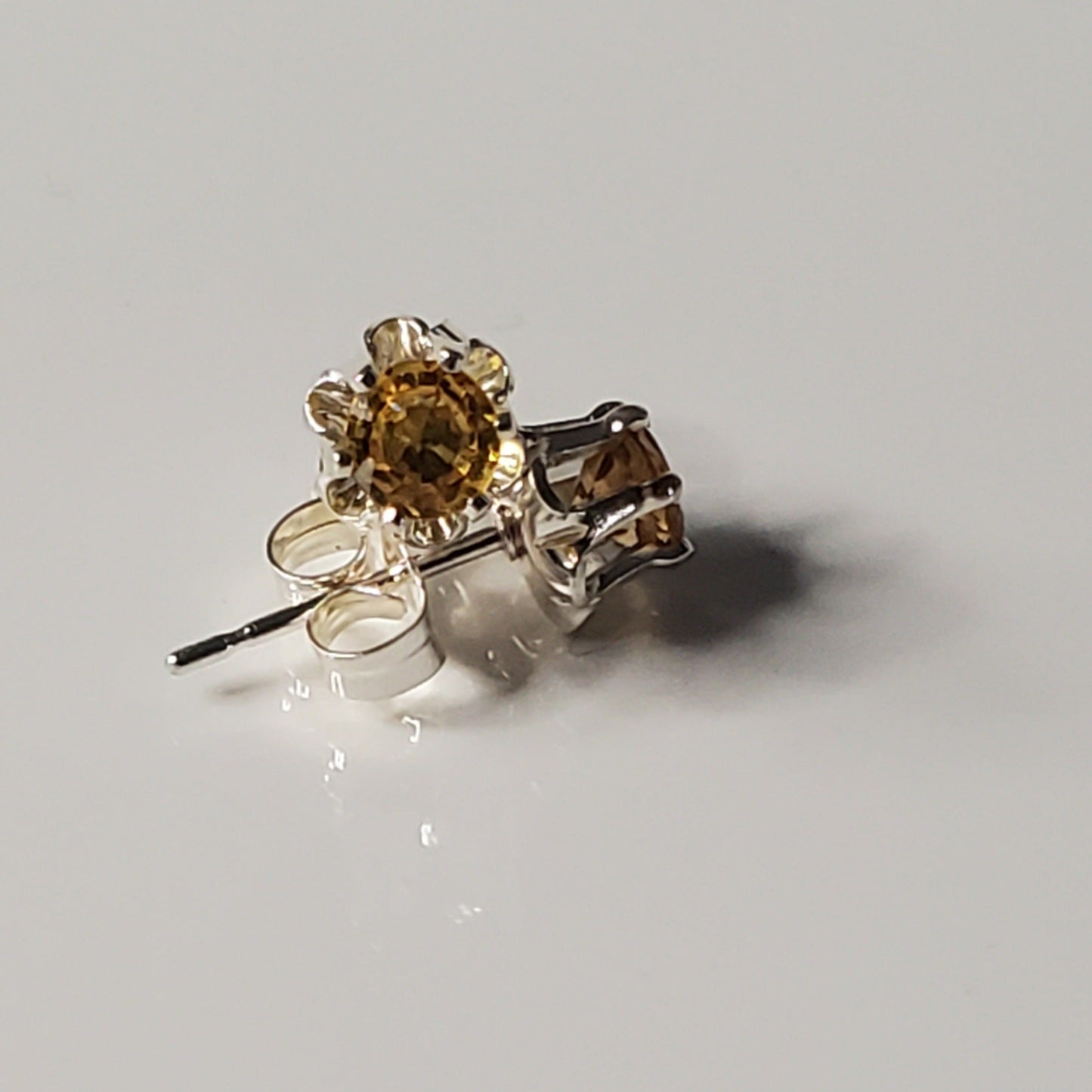 Golden Glow Citrine Post Earrings