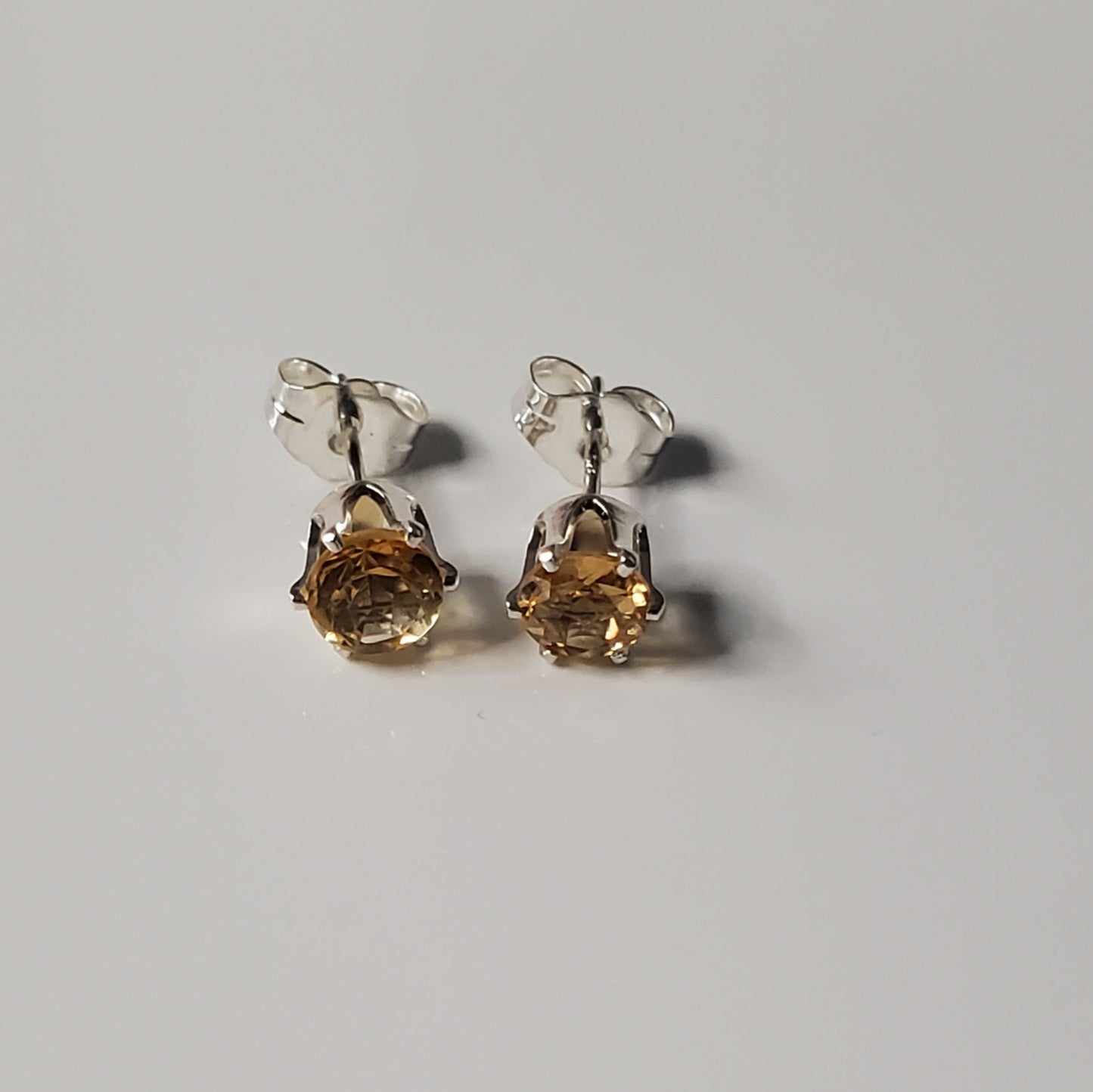 Golden Glow Citrine Post Earrings