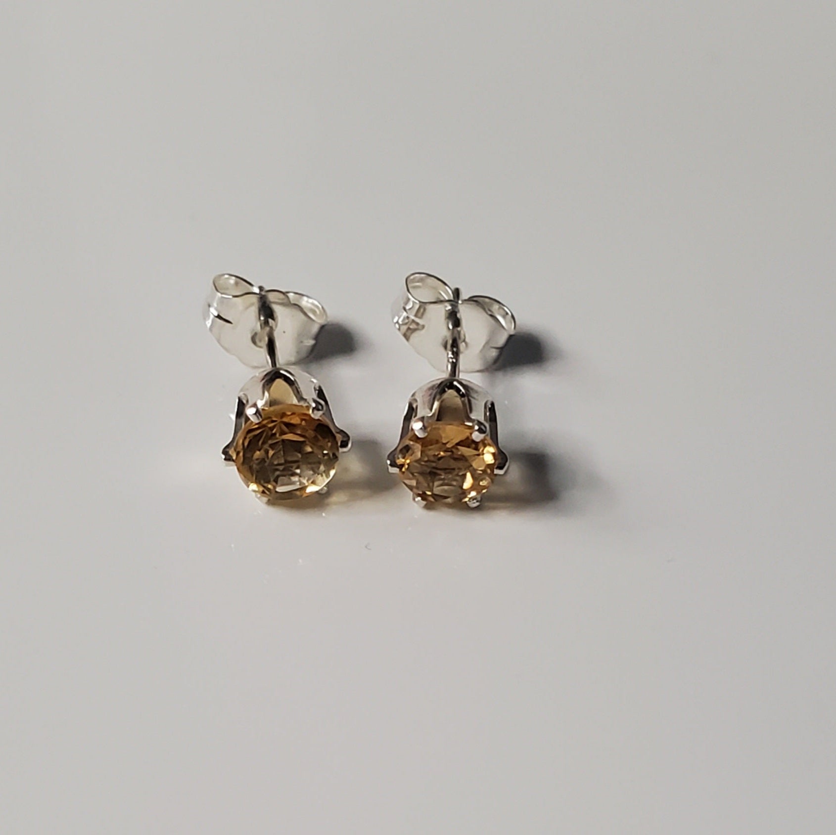 Golden Glow Citrine Post Earrings - Plein De Vie Jewelry