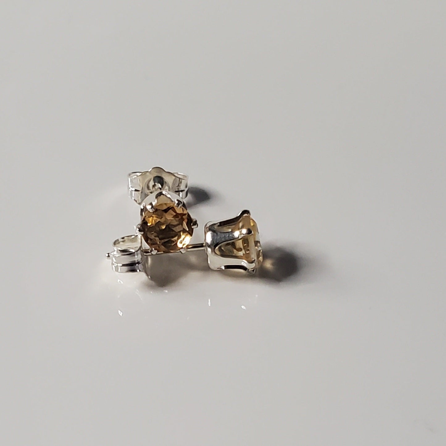 Golden Glow Citrine Post Earrings