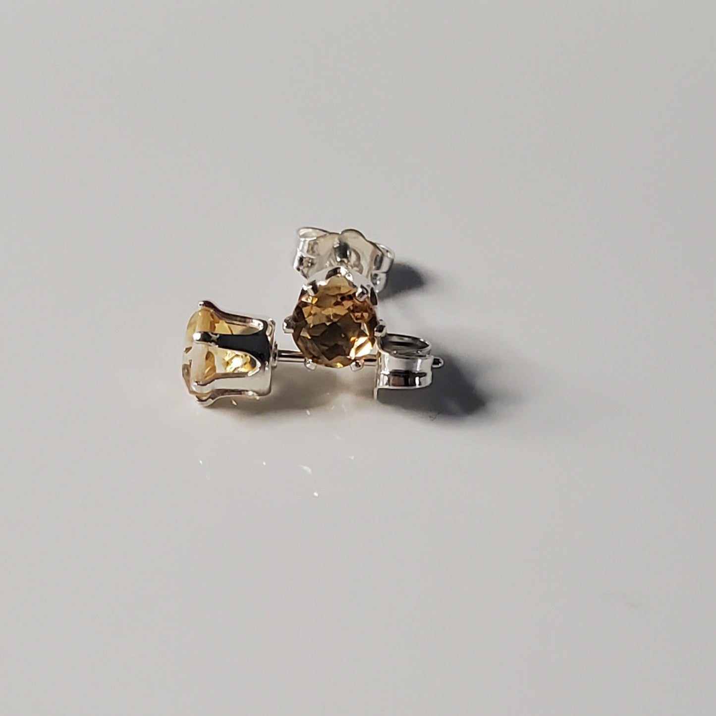 Golden Glow Citrine Post Earrings