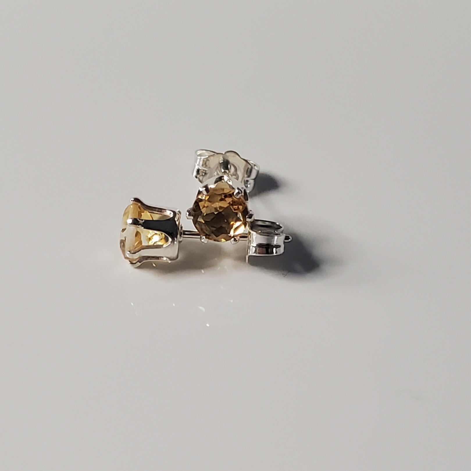 Golden Glow Citrine Post Earrings - Plein De Vie Jewelry