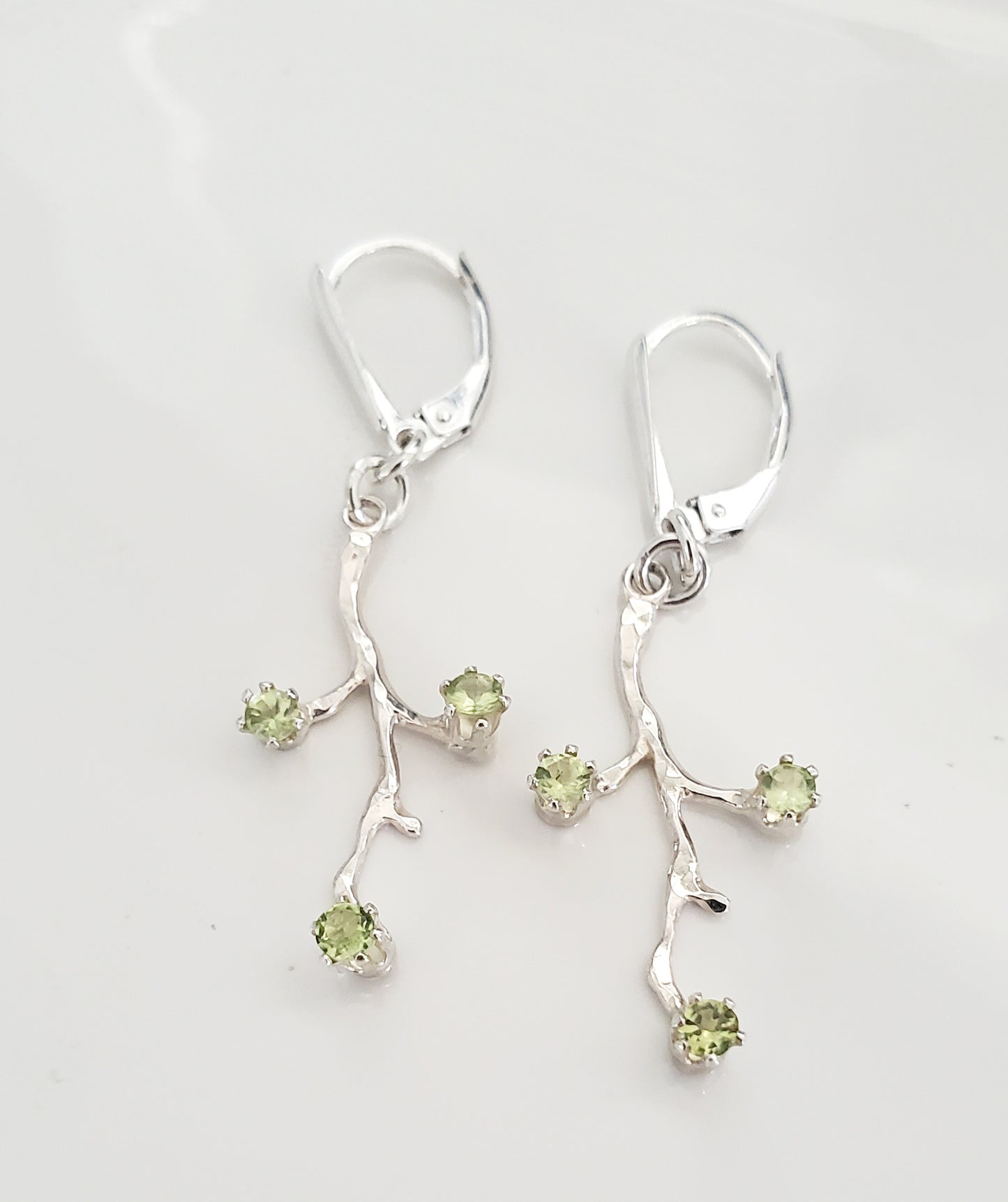 Peridot Branch Earrings