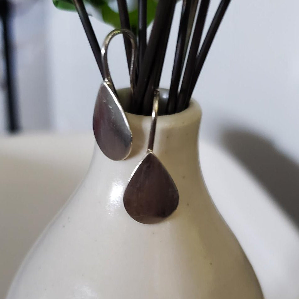 Sterling Silver Teardrop Earrings Plein De Vie Jewelry