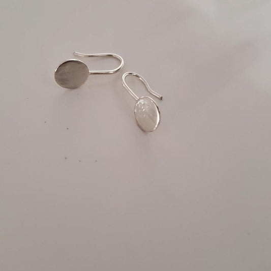 Sterling Silver Circle Drop Earrings Plein De Vie Jewelry