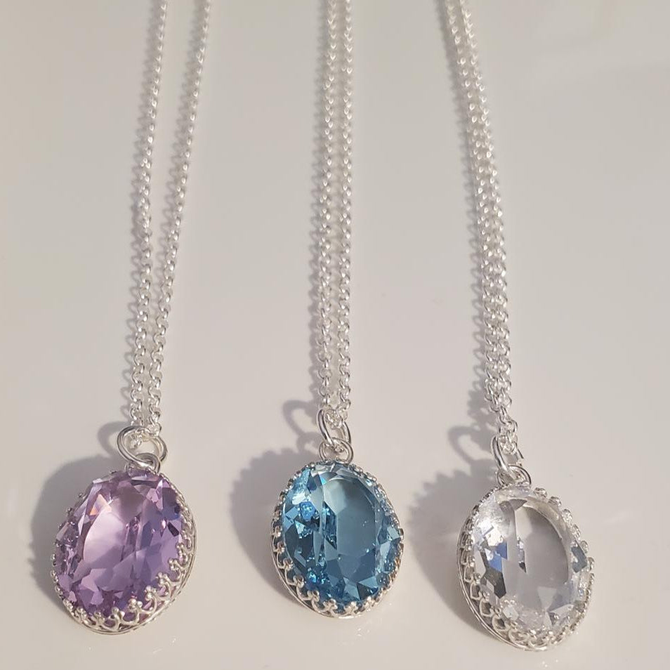 Radiance in Color – Swarovski Gemstone Necklace