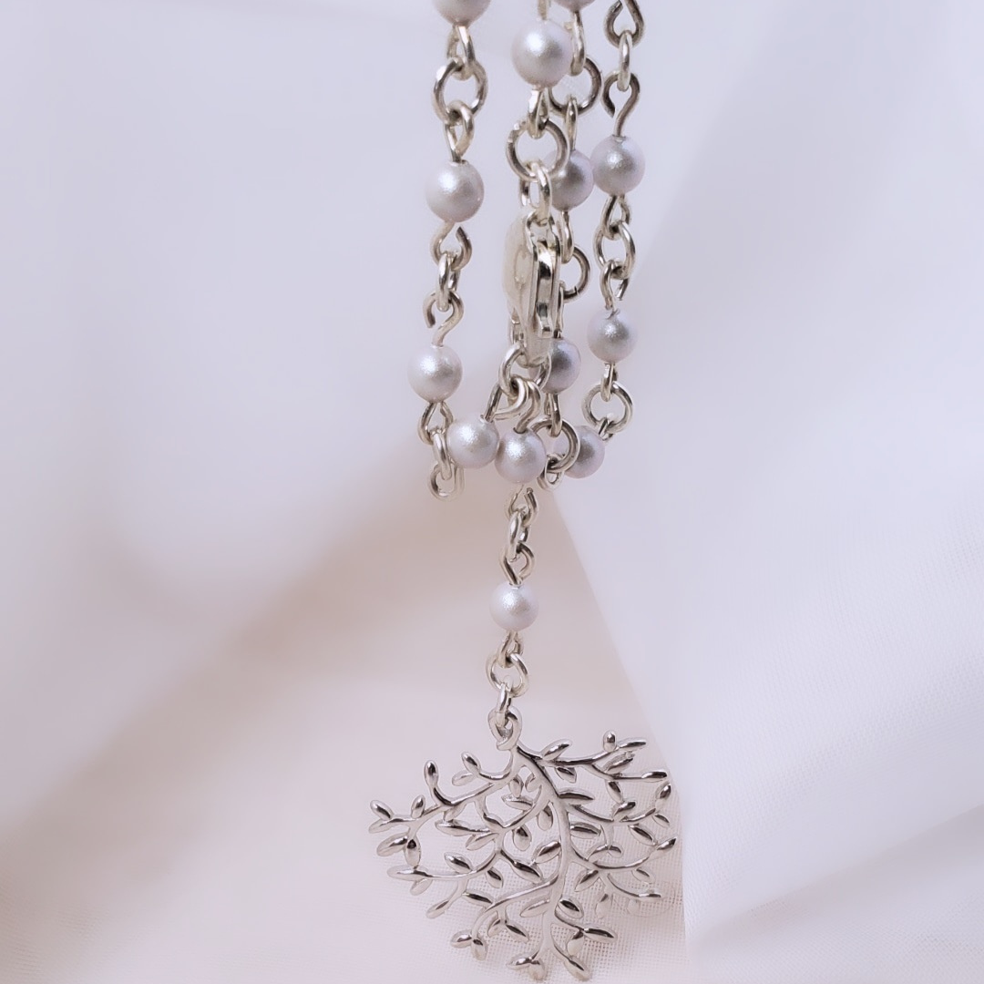 Swarovski Grey Pearls and Sterling Silver Everyday Distinction Necklace