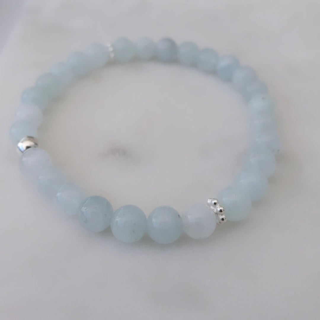 Mesmerizing Aquamarine Gemstone Bracelet