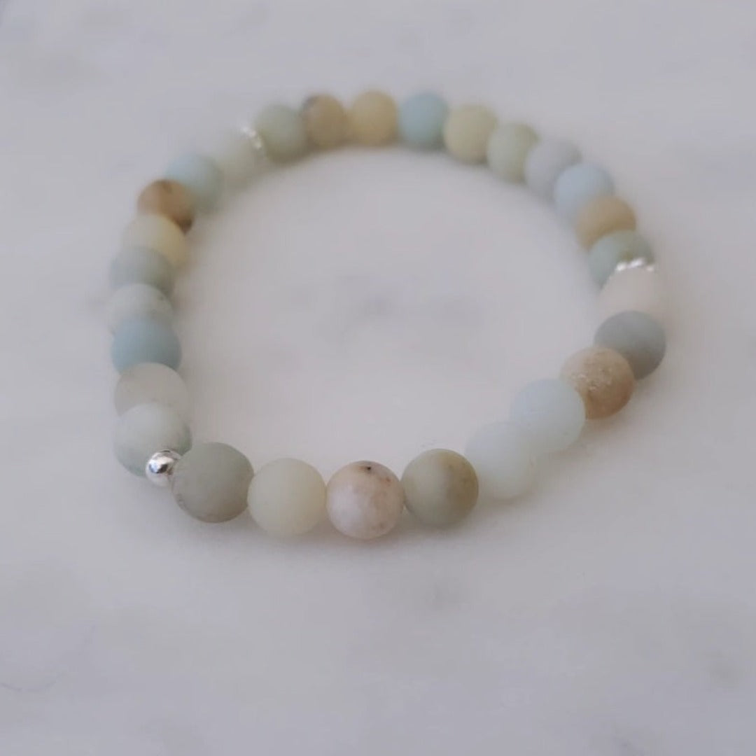 Refresh Spirit: Amazonite Gemstone Bracelet