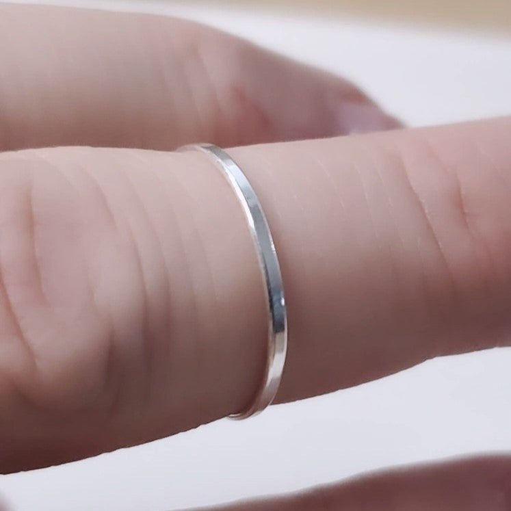 Minimalist Round Wire Stacking Ring
