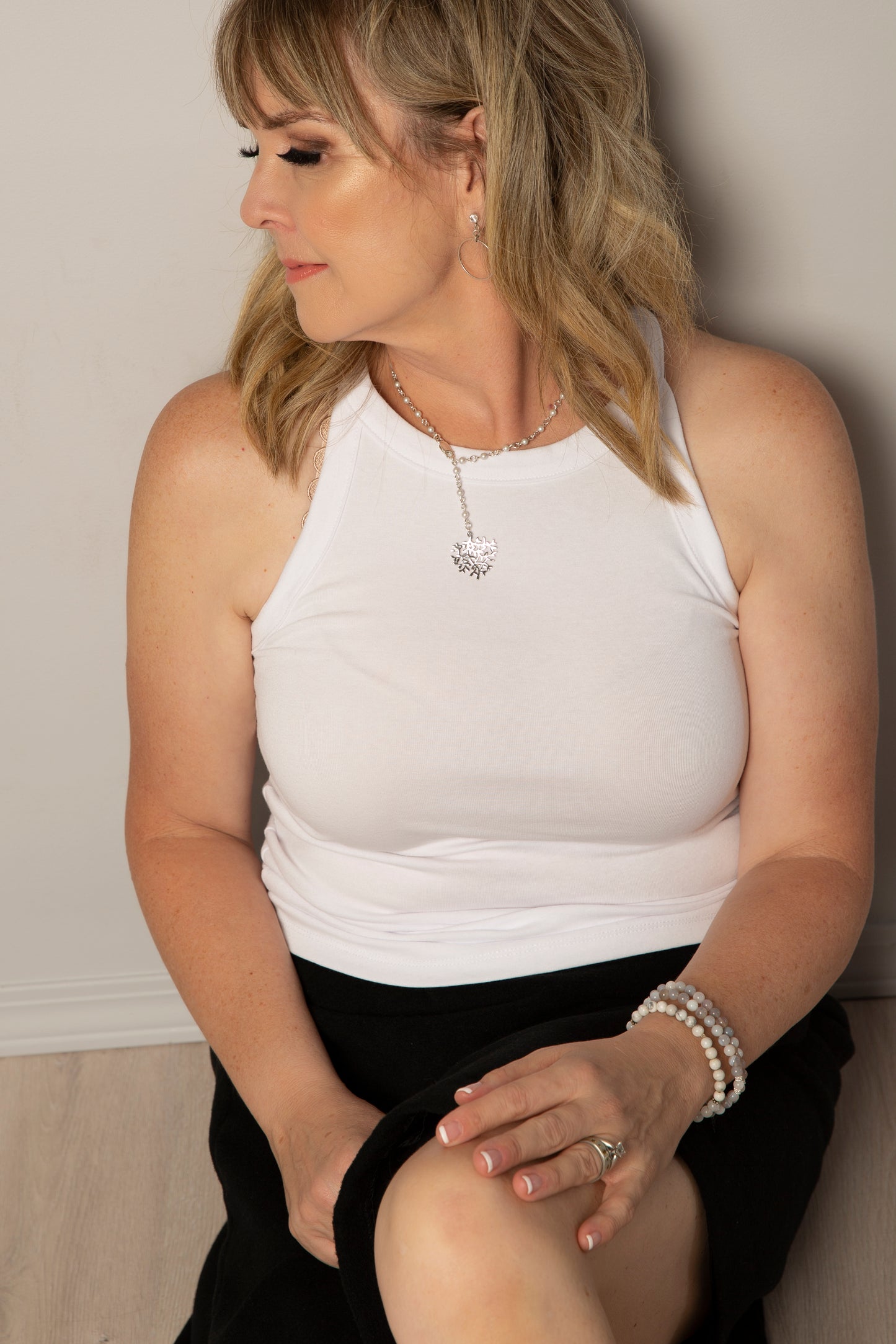 Swarovski Grey Pearls and Sterling Silver Everyday Distinction Necklace