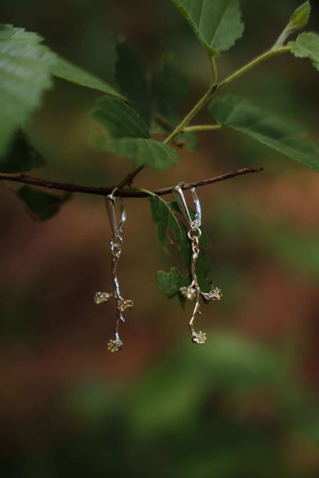 Peridot Branch Earrings