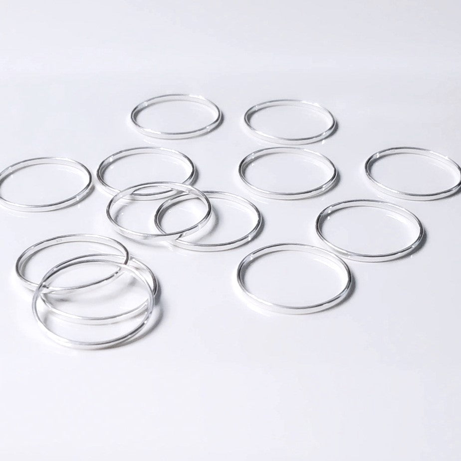 Minimalist Round Wire Stacking Ring