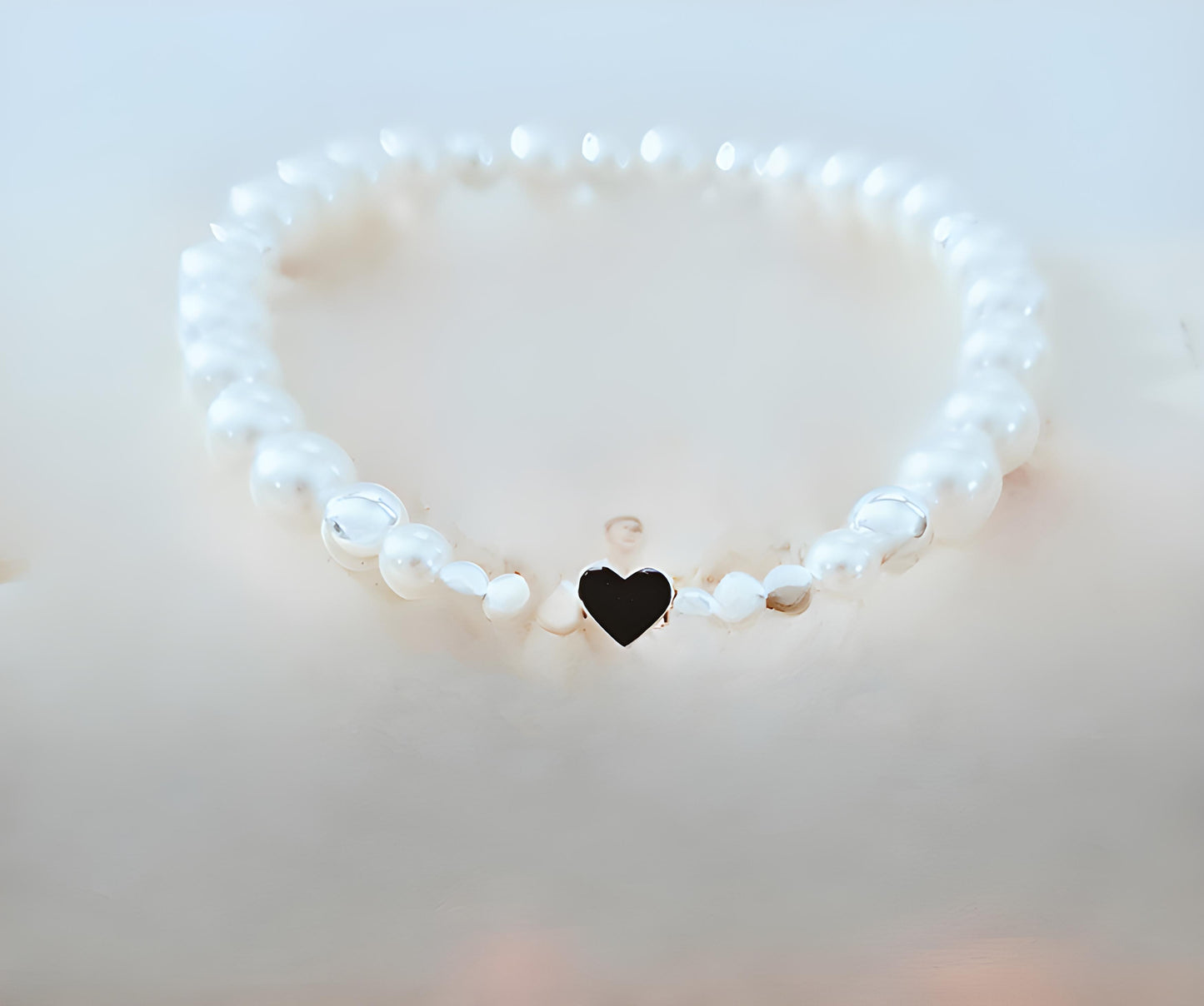 Swarovski Pearl Heart Bracelet