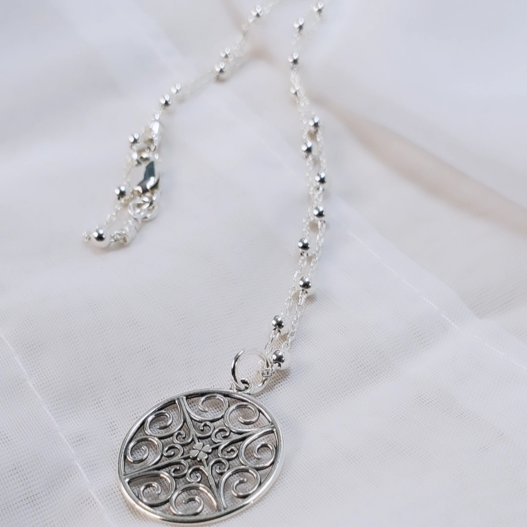 Filigree Ball Necklace - Plein De Vie Jewelry