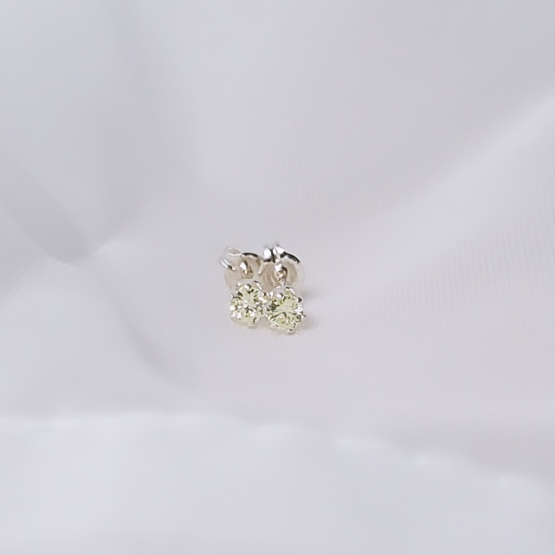 Sterling Silver Post Peridot Daily Bling Earrings