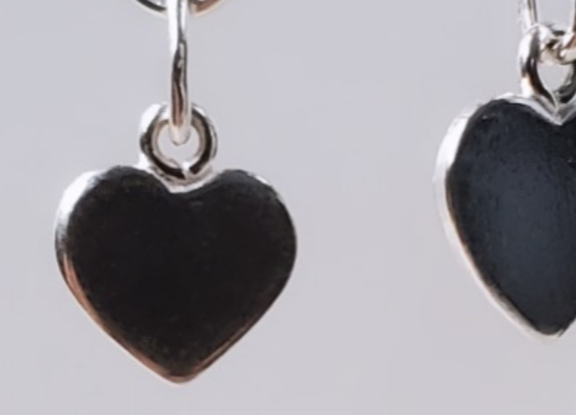 Sterling Silver Leverback Feeling the Love Earrings