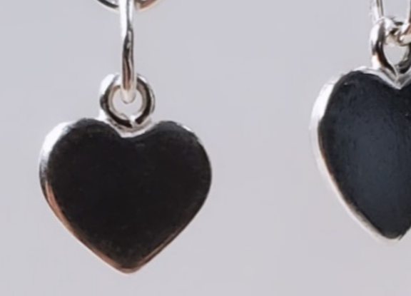 Heartfelt Affection: Sterling Silver Leverback Love Earrings