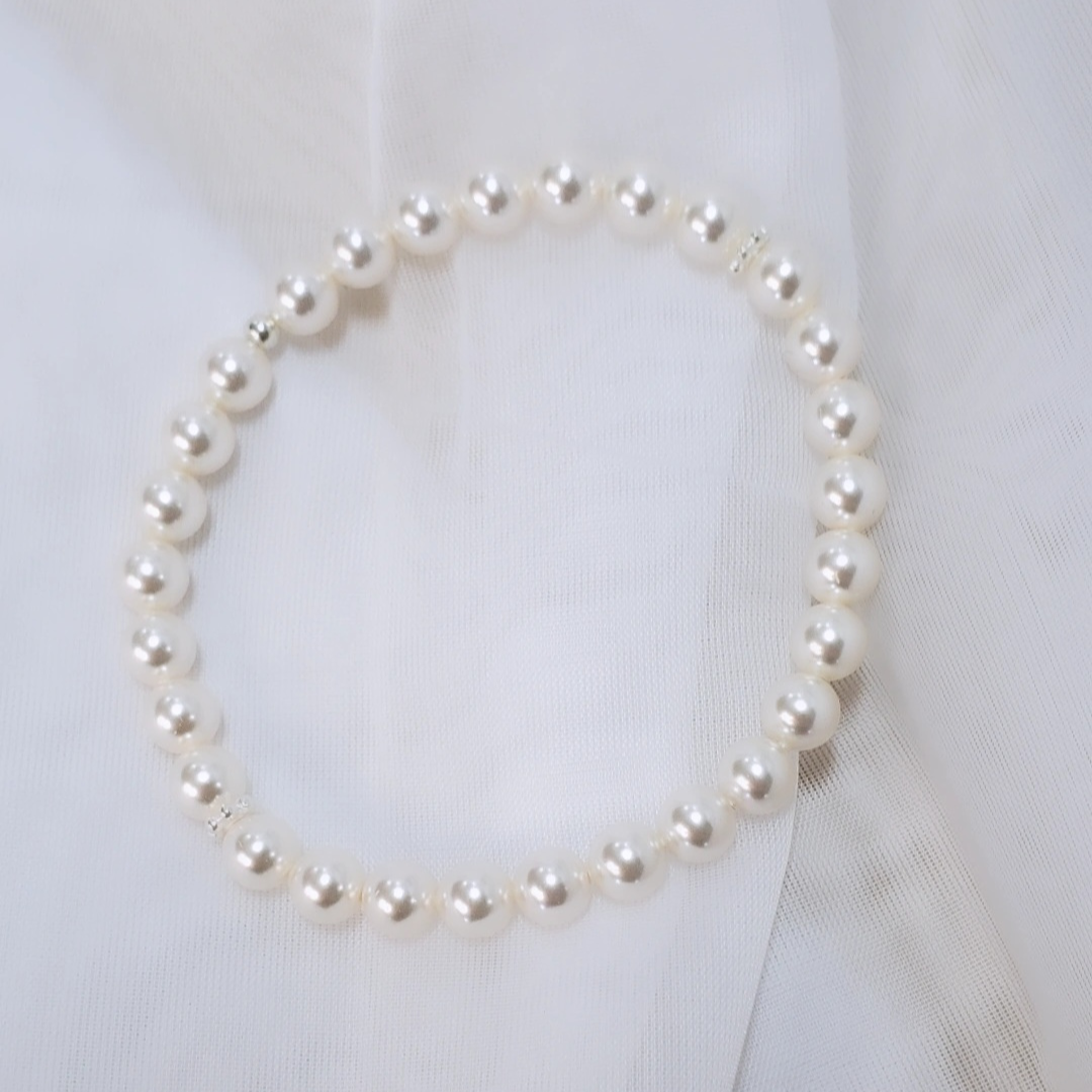 Swarovski Pearl and Daisy Bracelet