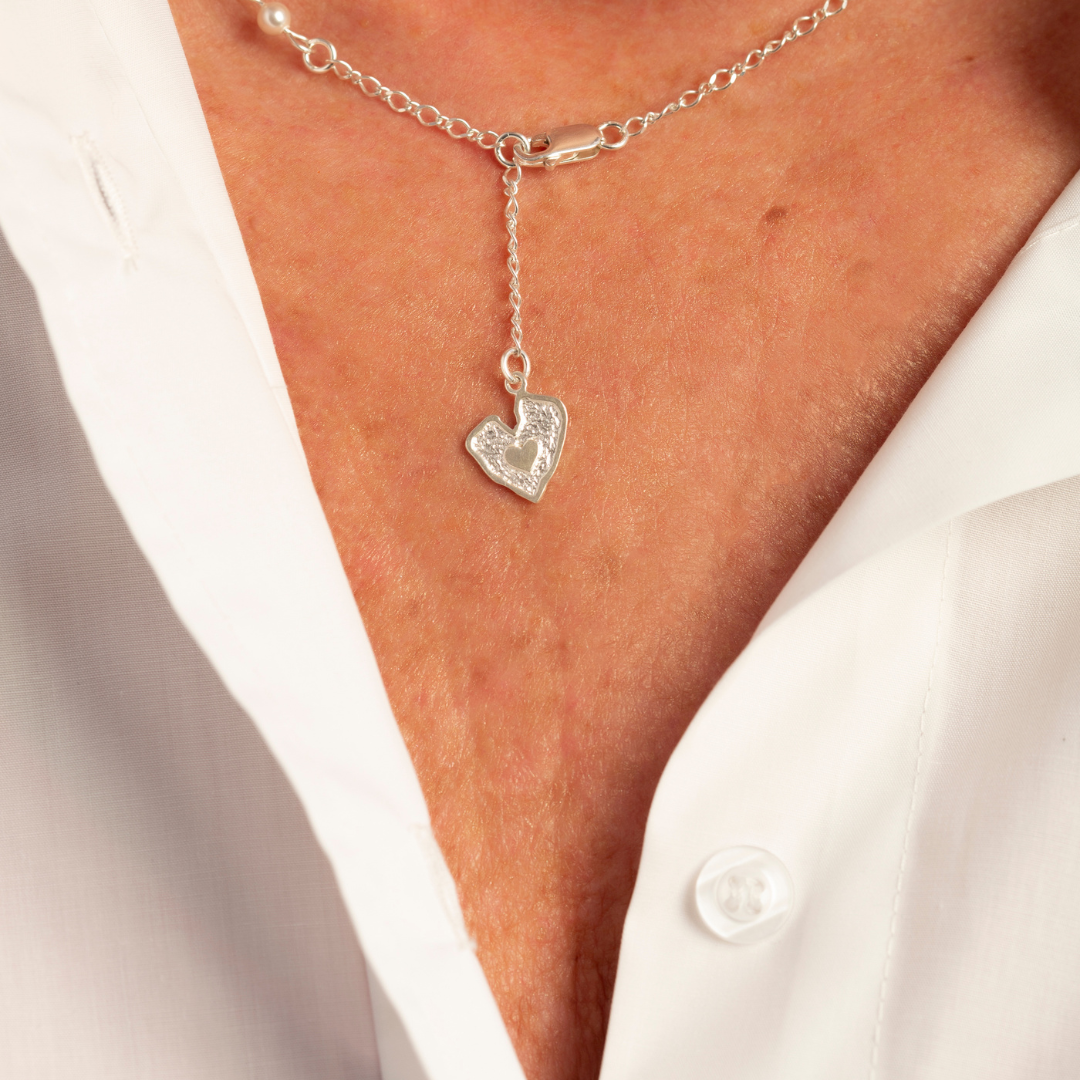 Sterling Silver Double the Love Necklace