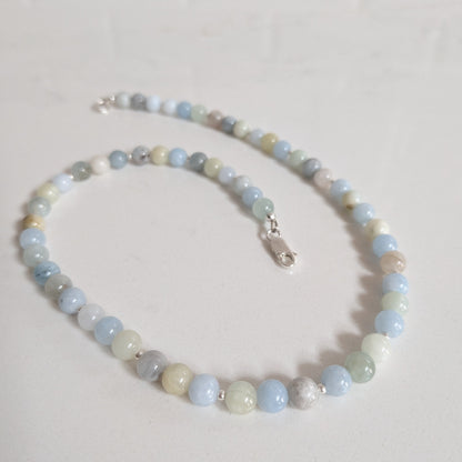 Natural Aquamarine Gemstone Necklace