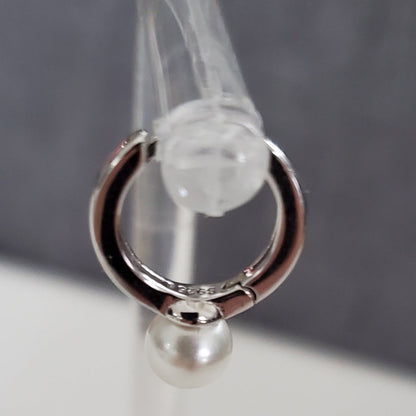 Ethereal Pearl Hoop Earrings - Plein De Vie Jewelry