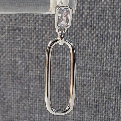 Sleek & Chic Rectangular Loop Earrings - Plein De Vie Jewelry