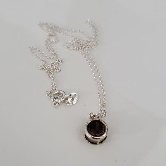Sterling Silver Alexandrite Necklace