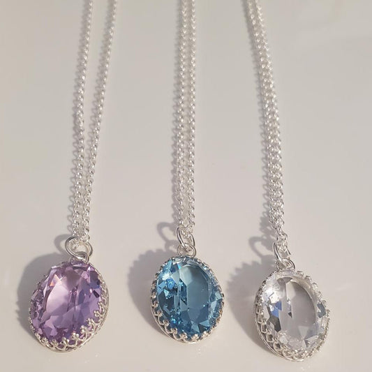 Radiance in Color – Swarovski Gemstone Necklace