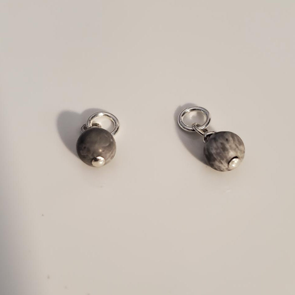 Picture Jasper Earring Charms