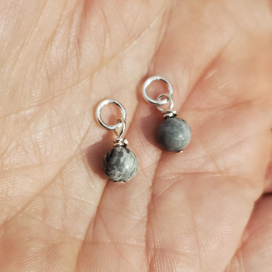 Picture Jasper Earring Charms