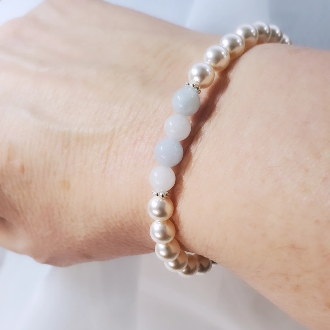 Swarovski Luster & Aquamarine Bliss Bracelet