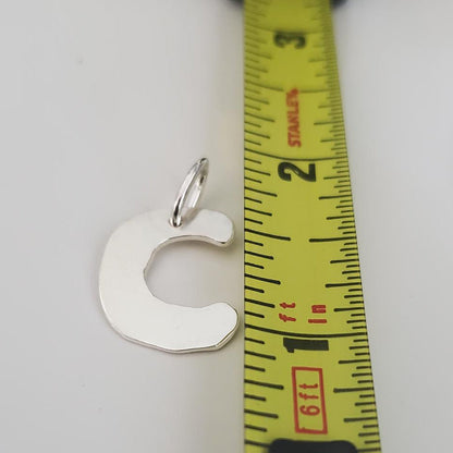 Sterling Silver Letter Pendants Plein De Vie Jewelry