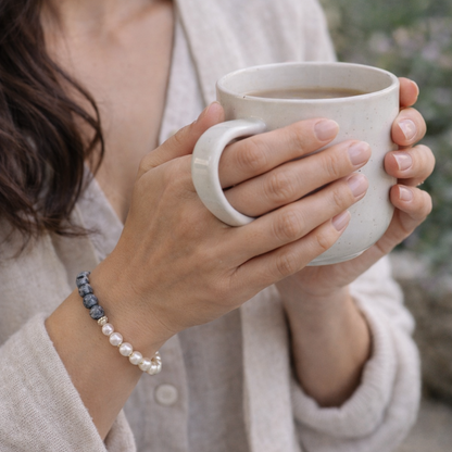 Picture Jasper Pearl Bracelet Plein De Vie Jewelry