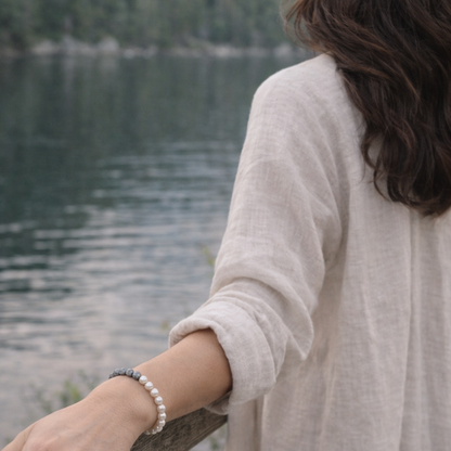 Picture Jasper Pearl Bracelet Plein De Vie Jewelry