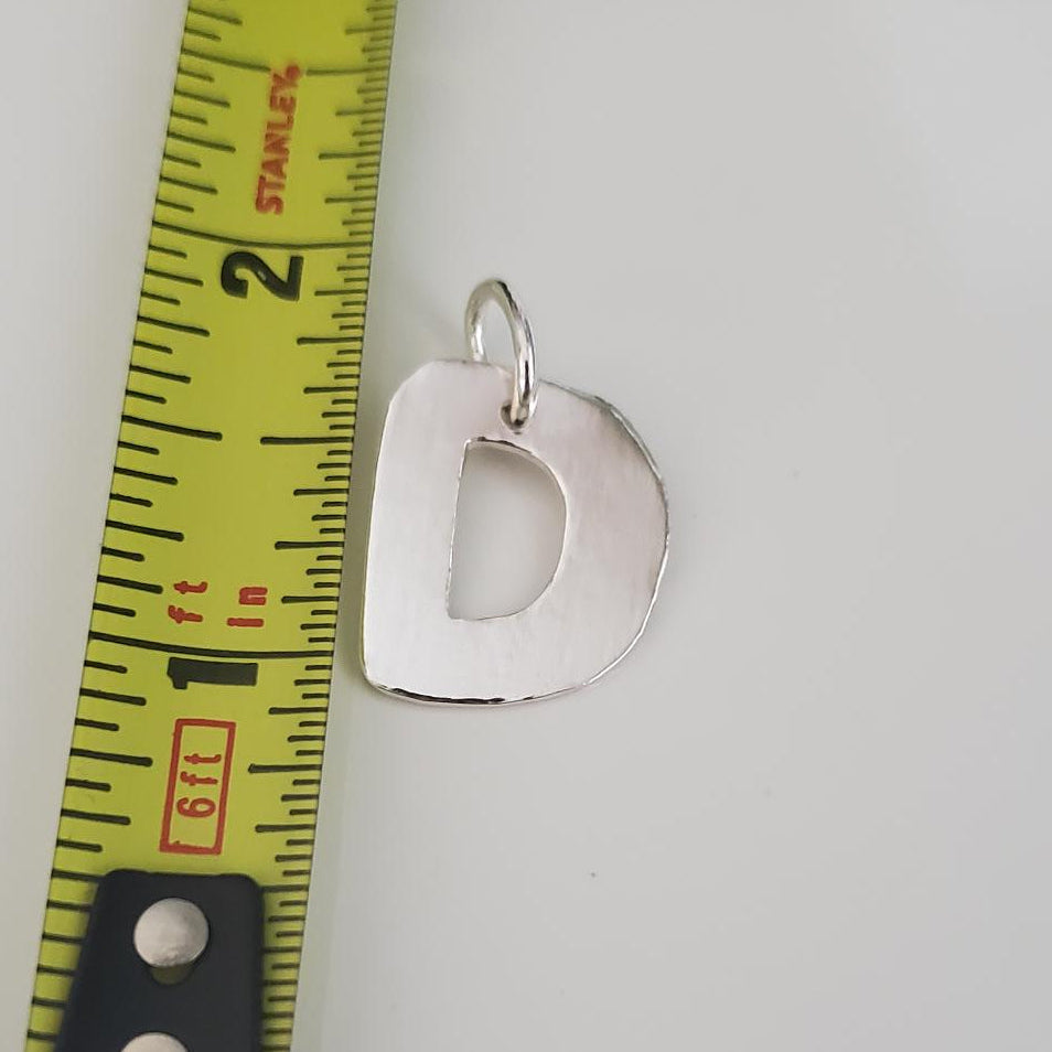 Sterling Silver Letter Pendants
