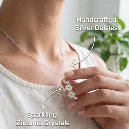 Daisy Glow Necklace Plein De Vie Jewelry