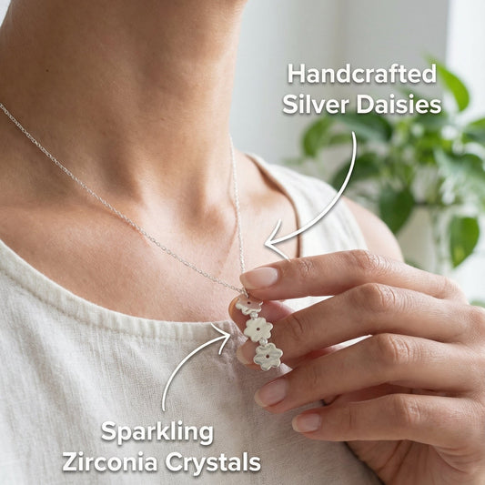 Daisy Glow Necklace Plein De Vie Jewelry