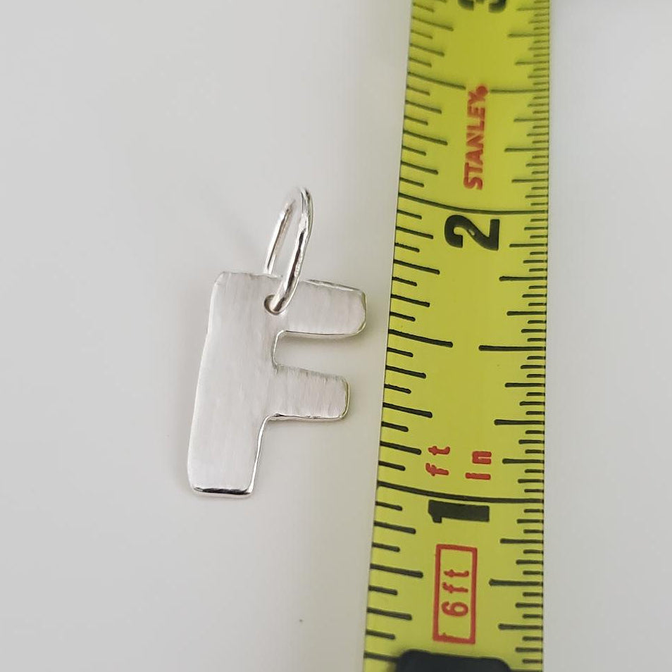 Sterling Silver Letter Pendants