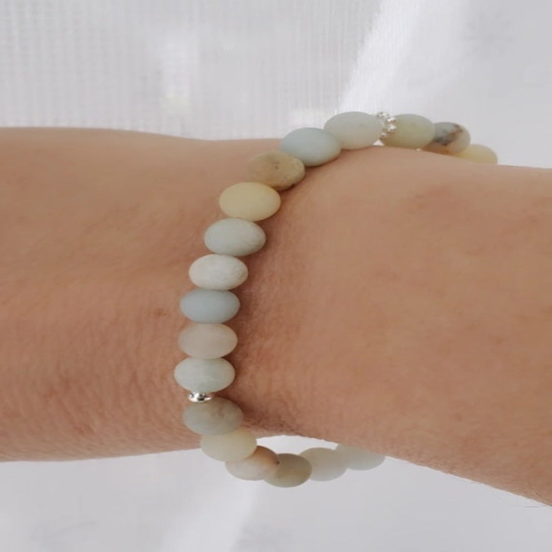 Refresh Spirit: Amazonite Gemstone Bracelet