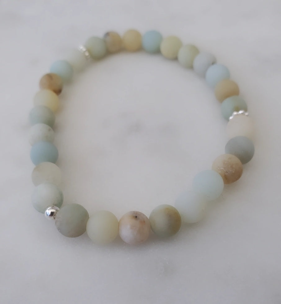 Refresh Spirit: Amazonite Gemstone Bracelet