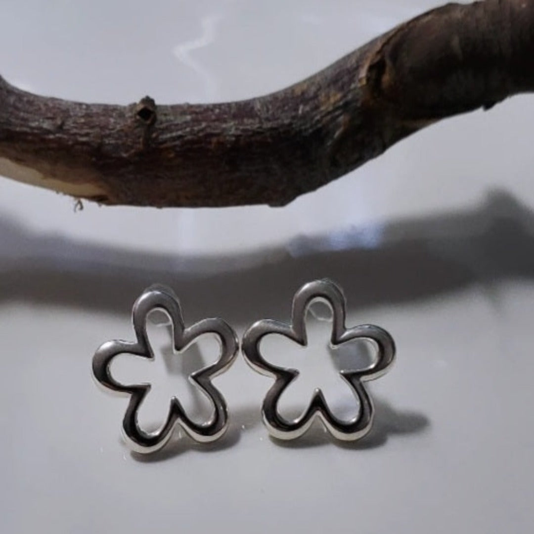 Sterling Silver Daisy Bloom Post Earrings