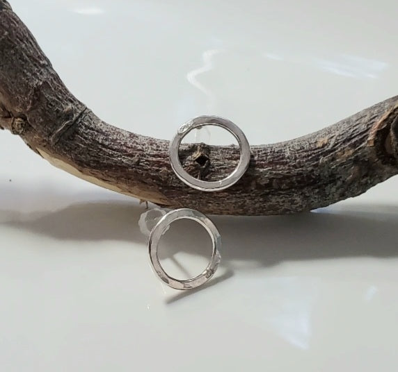 Sterling Silver Circle of Life Post Earrings