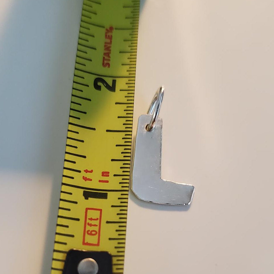 Sterling Silver Letter Pendants