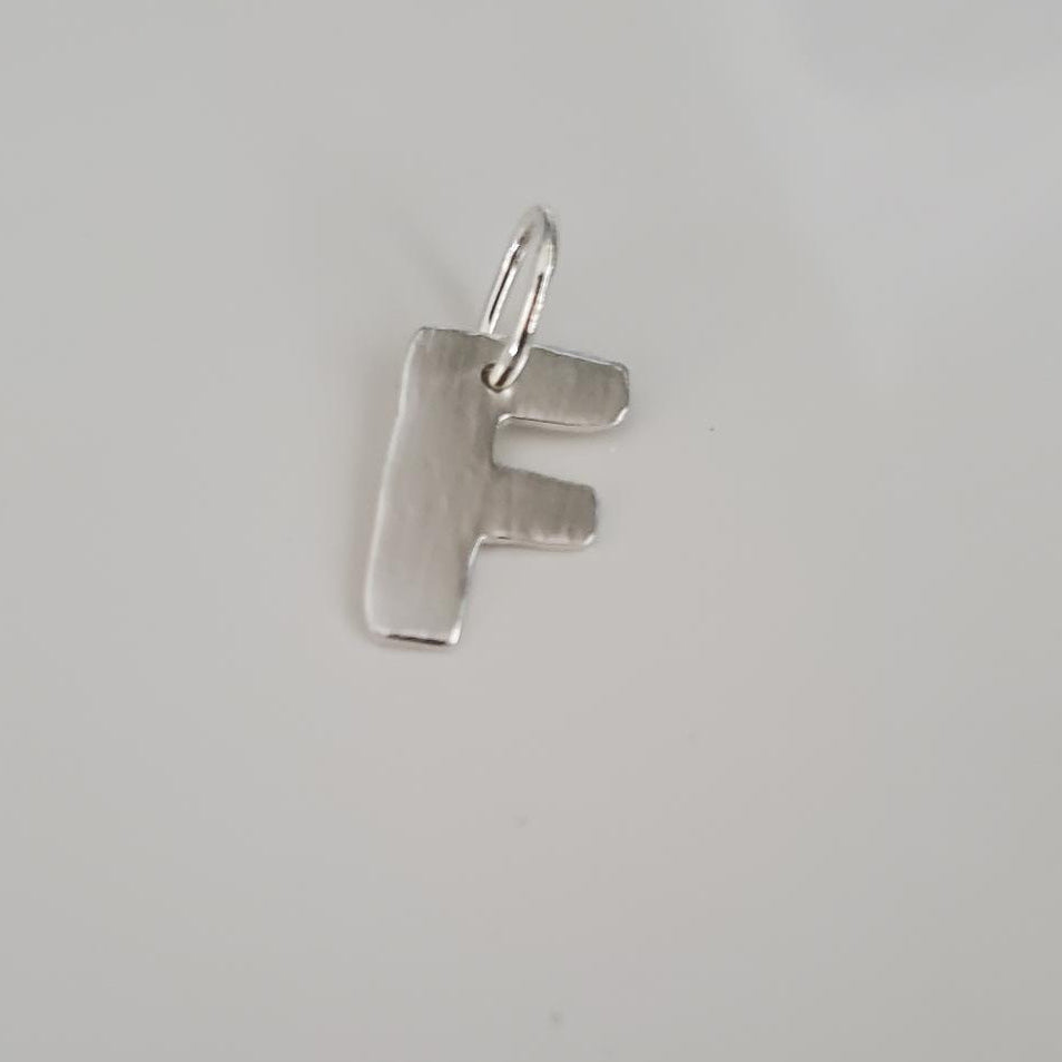 Sterling Silver Letter Pendants